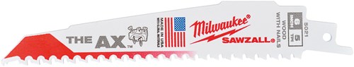 Milwaukee accessoires milwaukee sloopbladen | hout met spijkers | heavy duty ax™ | ax 150mm x 5 tpi | 5 stuks - 48475021