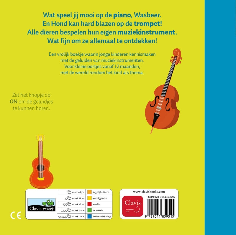 Clavis muziekinstrumenten van dichtbij (geluidenboekje)