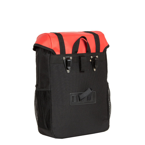 Bike carbon waterafstotende fietsschoudertas 24l rood