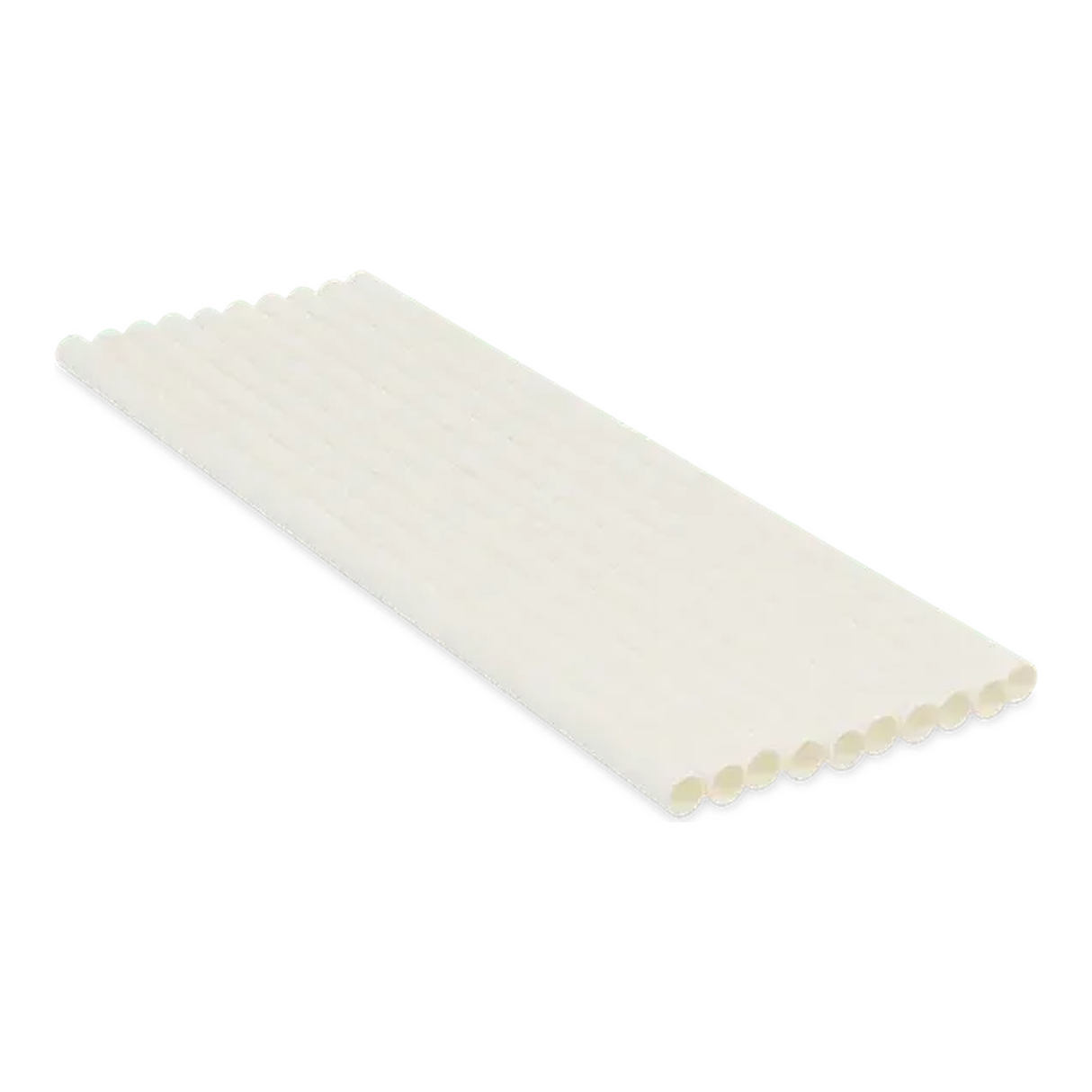 Papieren rietjes wit (230 x 8mm)