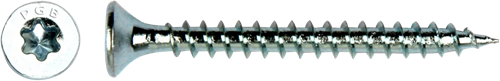 Pgb-europe pgb-fasteners universele spaanplaatschroef vk-t voldraad verzonken kop ø4,0x20 zn tx20 | 200 st | pgwvtv001004000203