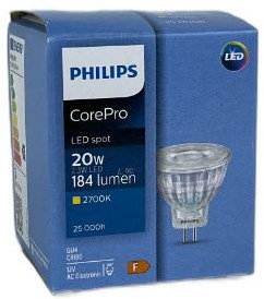 Philips led spot mr11 gu4 12v 2,3-20w 2700k - led3477