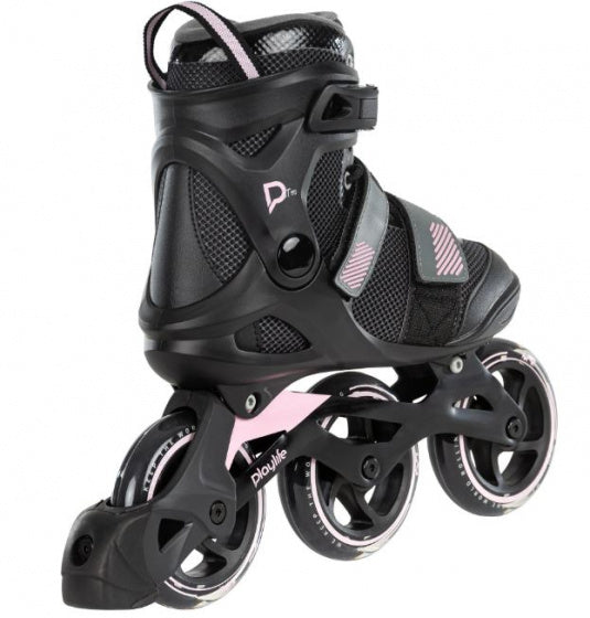 Playlife Fitness GT 110 inline skates 80A zwart roze maat 37