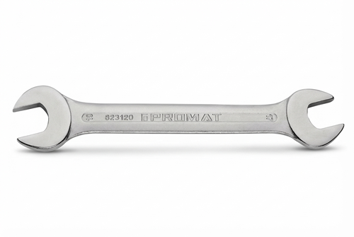 Promat tecwerk dubbele steeksleutel | 10 x 13 mm | lengte 172 mm | verchroomd - 4000823106