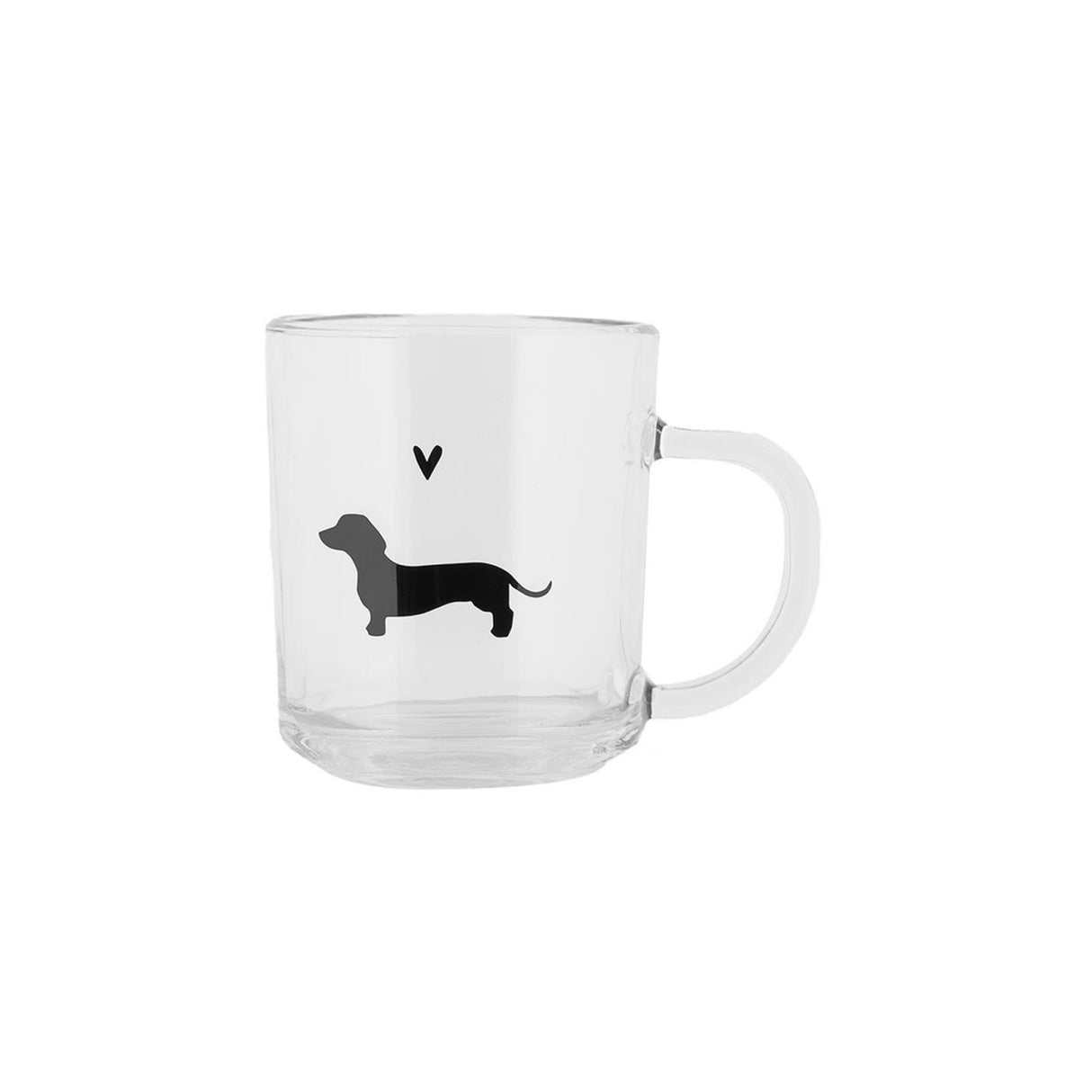 Clayre eef theeglas tekkel 200ml 11x8x9cm