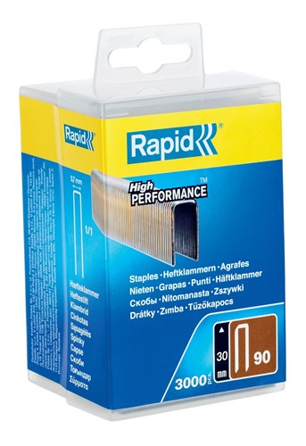 Rapid nr. 90 smalrugnieten 30 mm, 3.000 stuks - 5000125 - 5000125