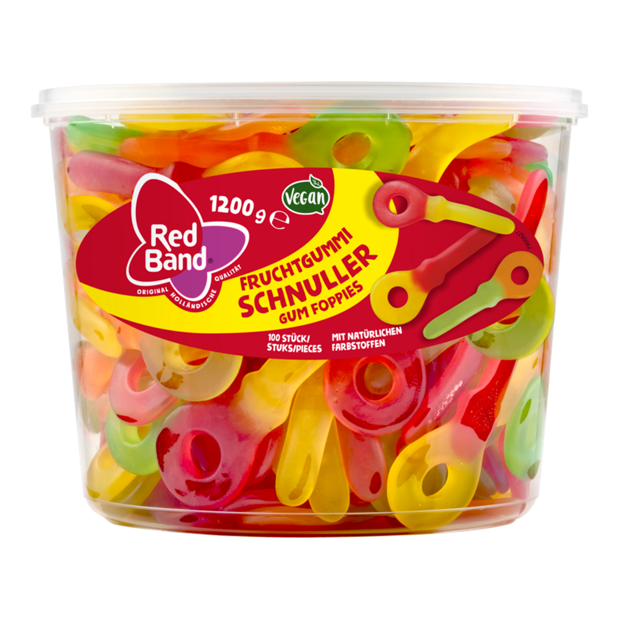 Red band gum foppies - snoep sleutels - pret fun - silo 100 st