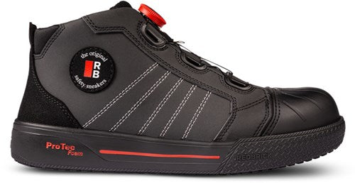 Redbrick sprint boa s3s | zwart | maat 43 - 8713458013325
