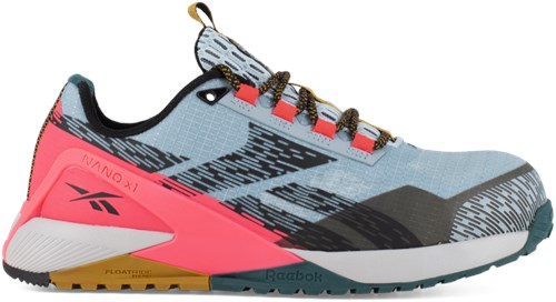 Reebok werkschoen nano ib382 s1ps | blauw roze | maat 38 - 690774734876