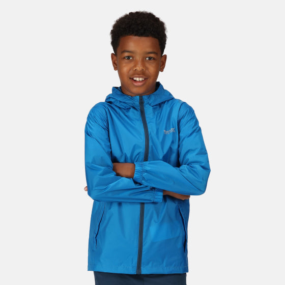Regatta Pack It III regenjas jongens blauw maat 11-12 jaar