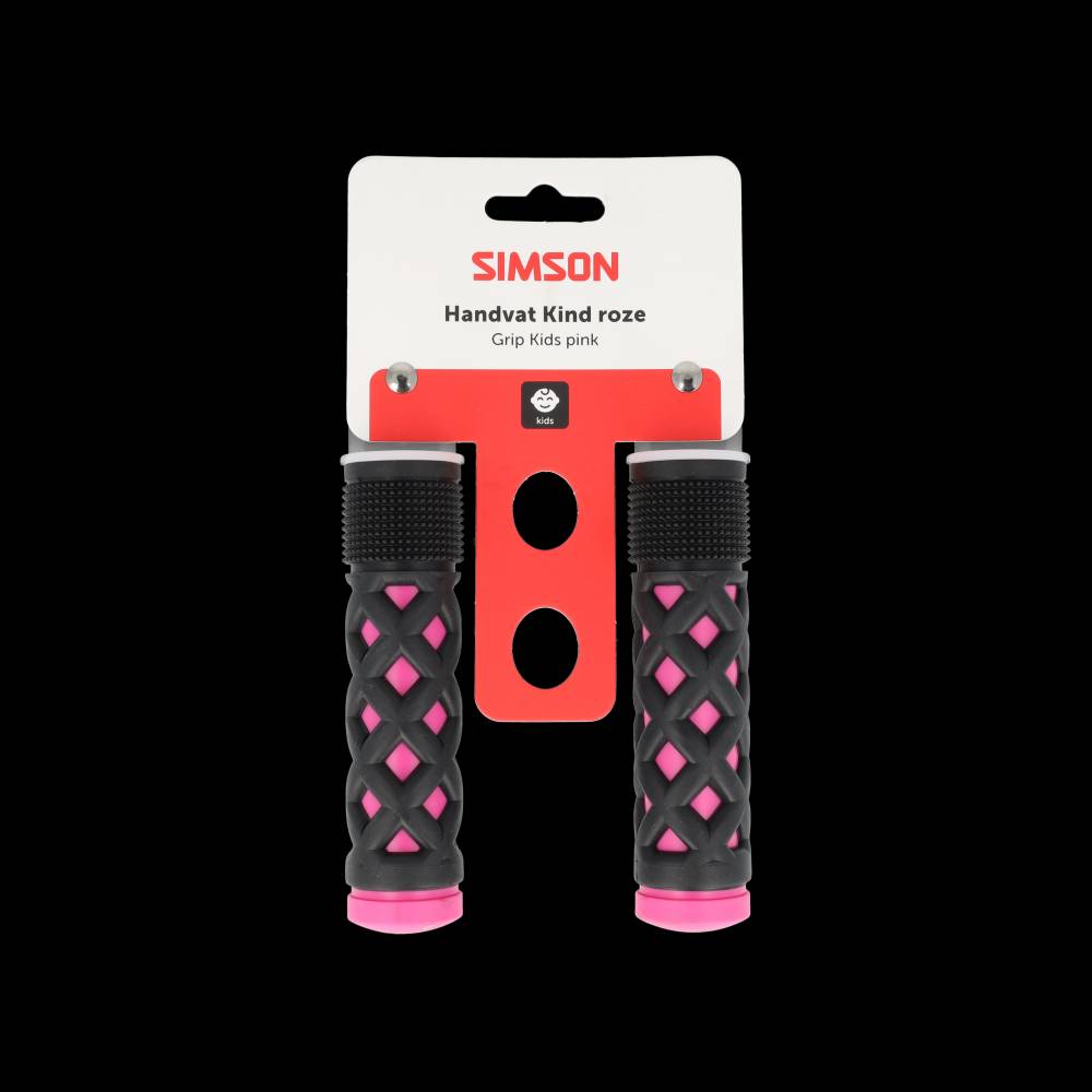 Simson handvatset kinder roze zwart