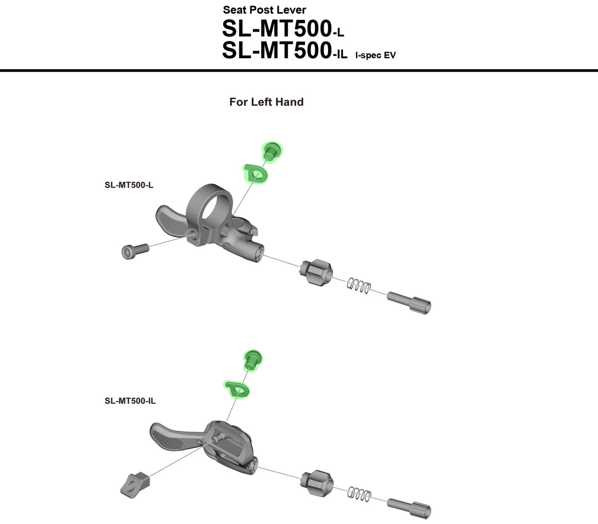 Shimano cable fixing screw for sl-mt500