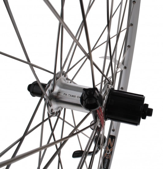 Shimano achterwiel 28-15 8-13 8 622 shim. 8v velg alu zilver