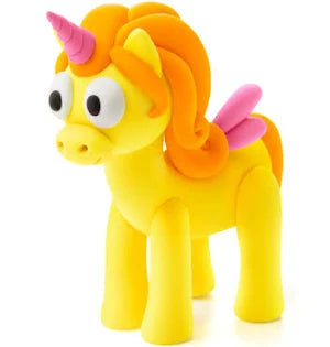 Silk clay funny friends, unicorn, blauw, 1 doos