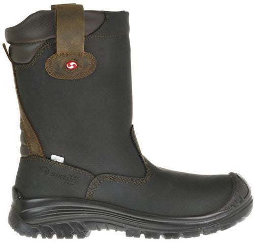 Sixton peak 81411-06 ranch laars hdry hoog s3 kn +esd | zwart bruin | maat 45 - 00.091.125.45