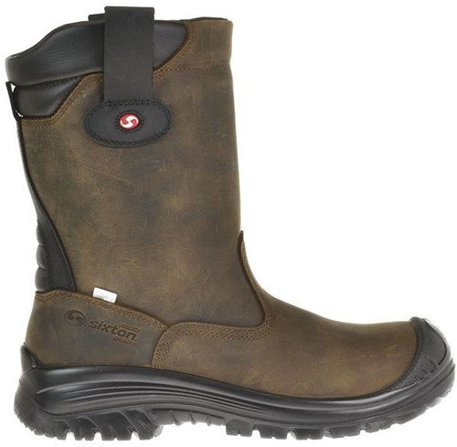 Sixton peak 81411-07 ranch laars hdry hoog s3 + kn gevoerd | bruin zwart | maat 42 - 00.091.126.42