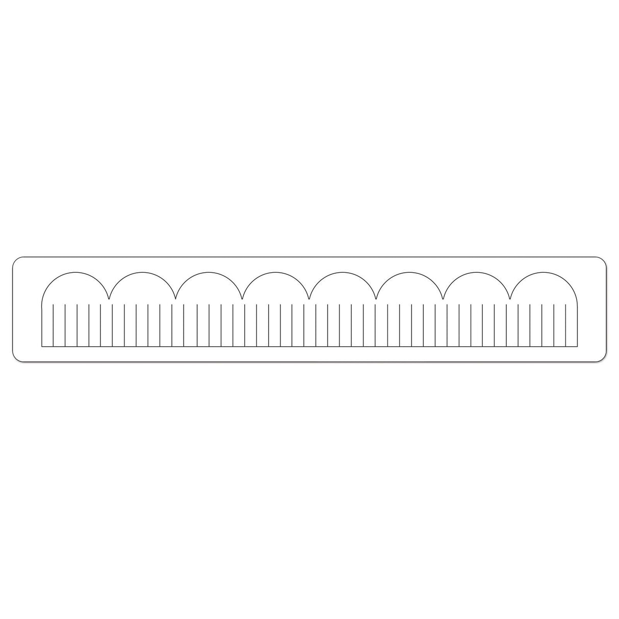 Sizzix • sizzlits decorative strip die scallop fringed