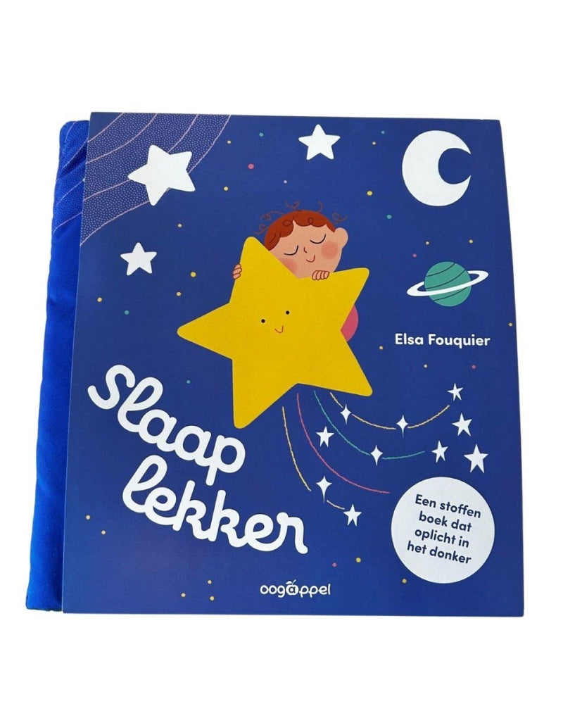Oogappel slaap lekker (stoffen boek met glow in the dark-effect)