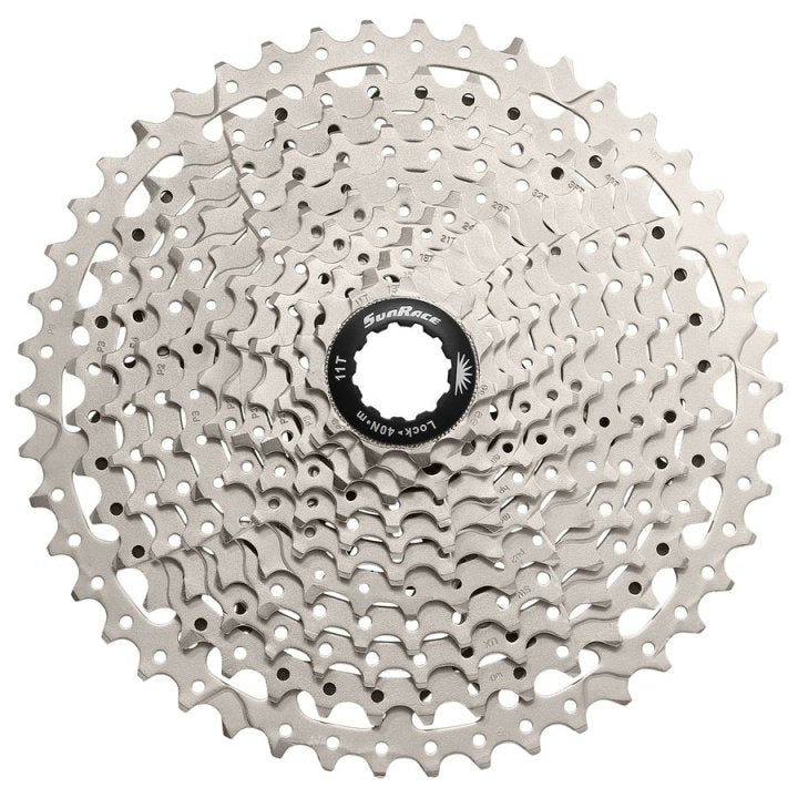 SunRace csms8 cassette 11 speed 11-46t. zilver in box
