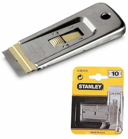 Stanley handgereedschap reserve mesjes voor 0-28-500 - 10 pcs carte - 0-28-510