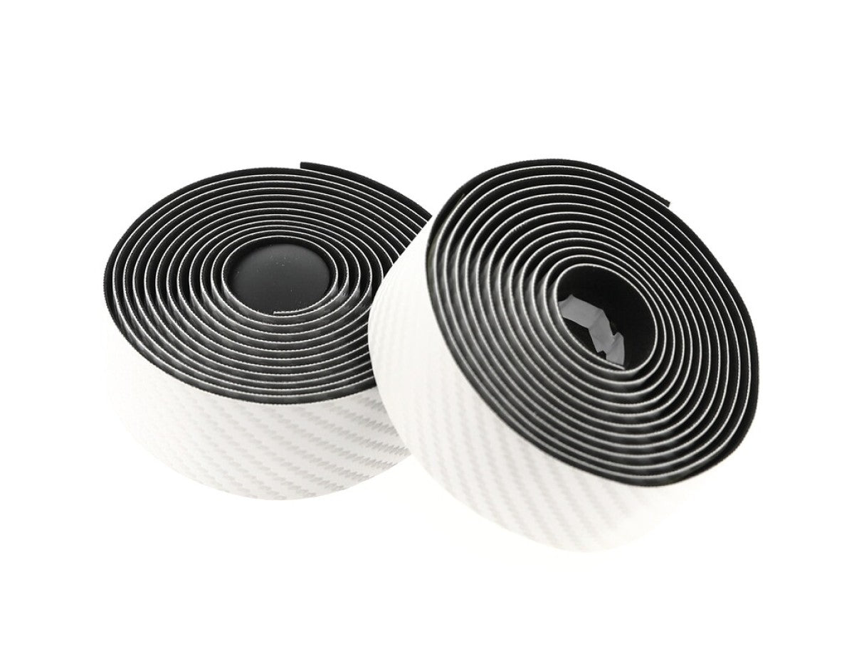 Buzaglo tecora e stuurlint magnifique carbon look, ø2.5x30mm, 2m,wit
