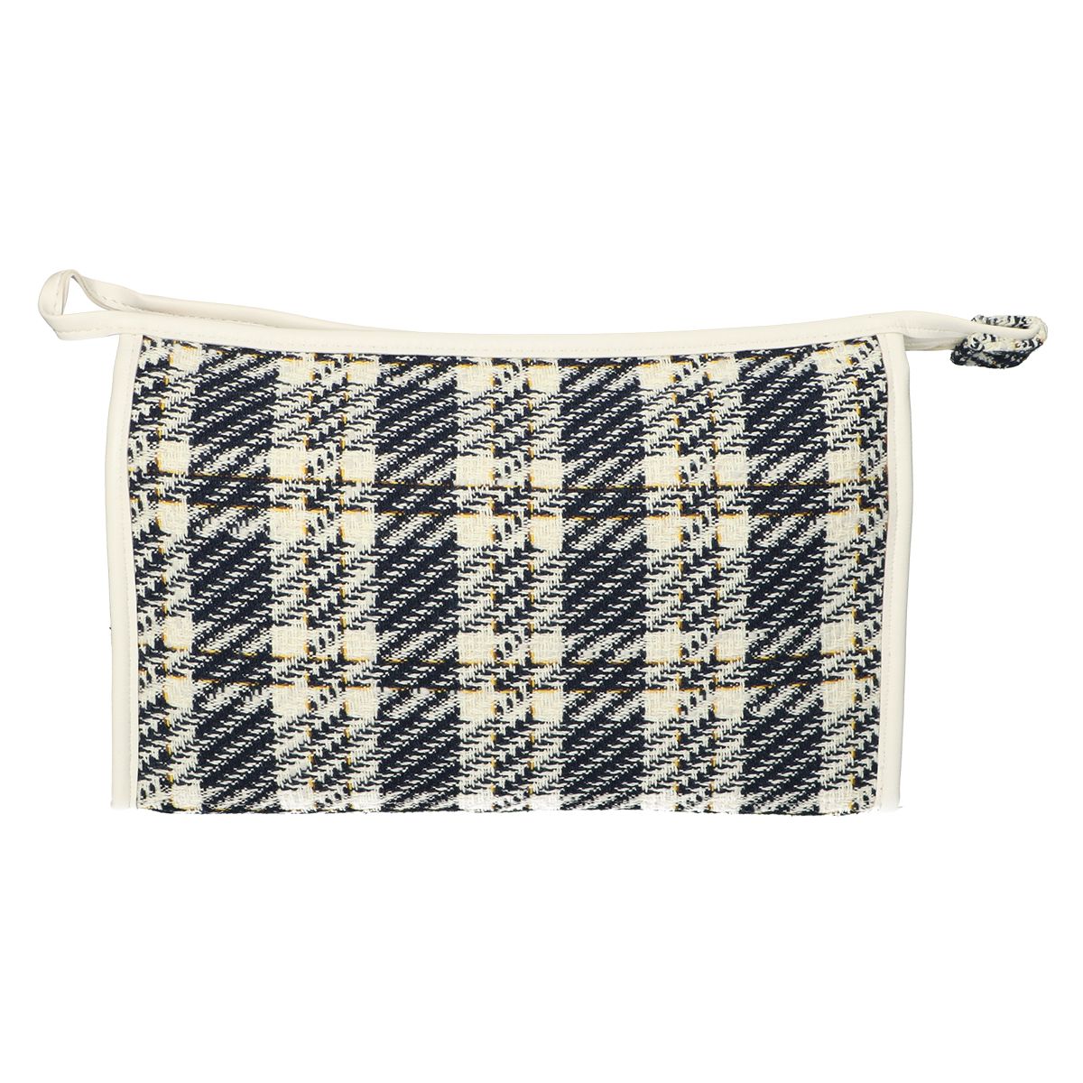 Traveller toilettas tweed ruit 26x16cm