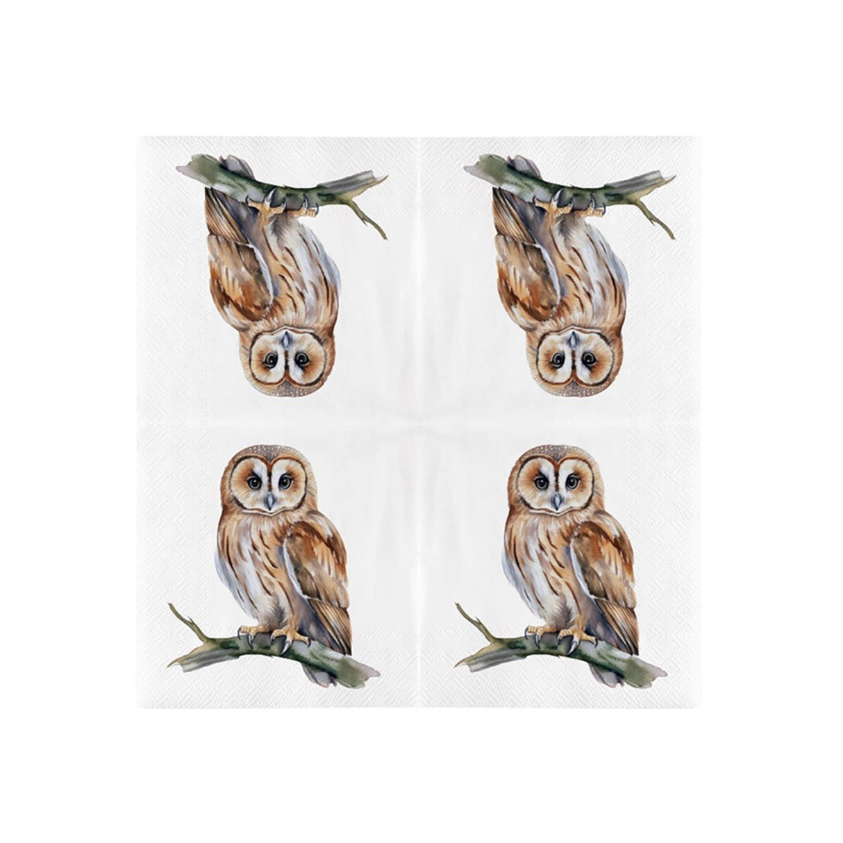 Esschert design papieren servetten uil 33x33cm