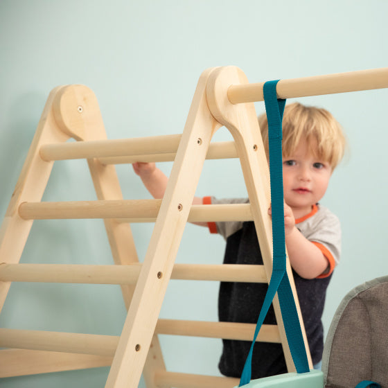 Tp toys Active-Tots Houten Klimrek met Schommel vanaf 6 Maanden