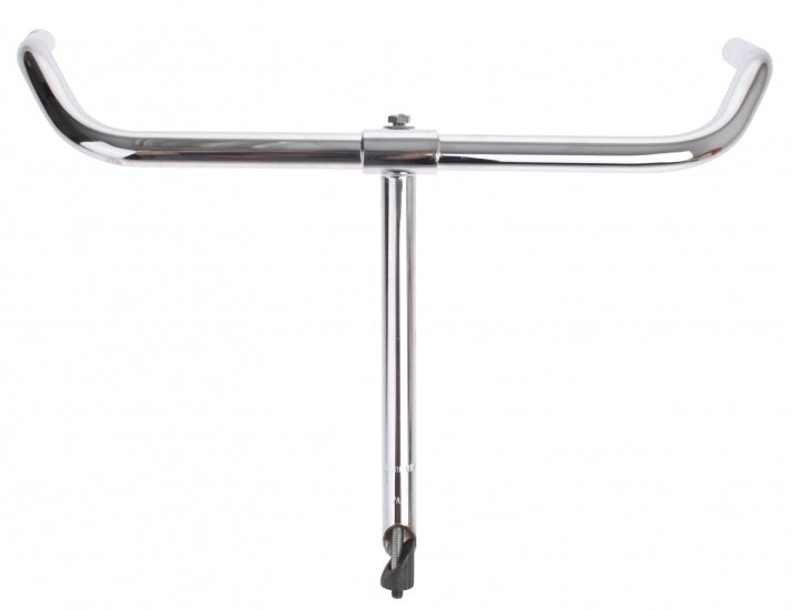 Stuur Omafiets XL Grepen 22,2 550 22,2 mm Zilver