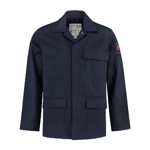 Bestex werkjasje vlamvertragend as katoen polyester marine xl
