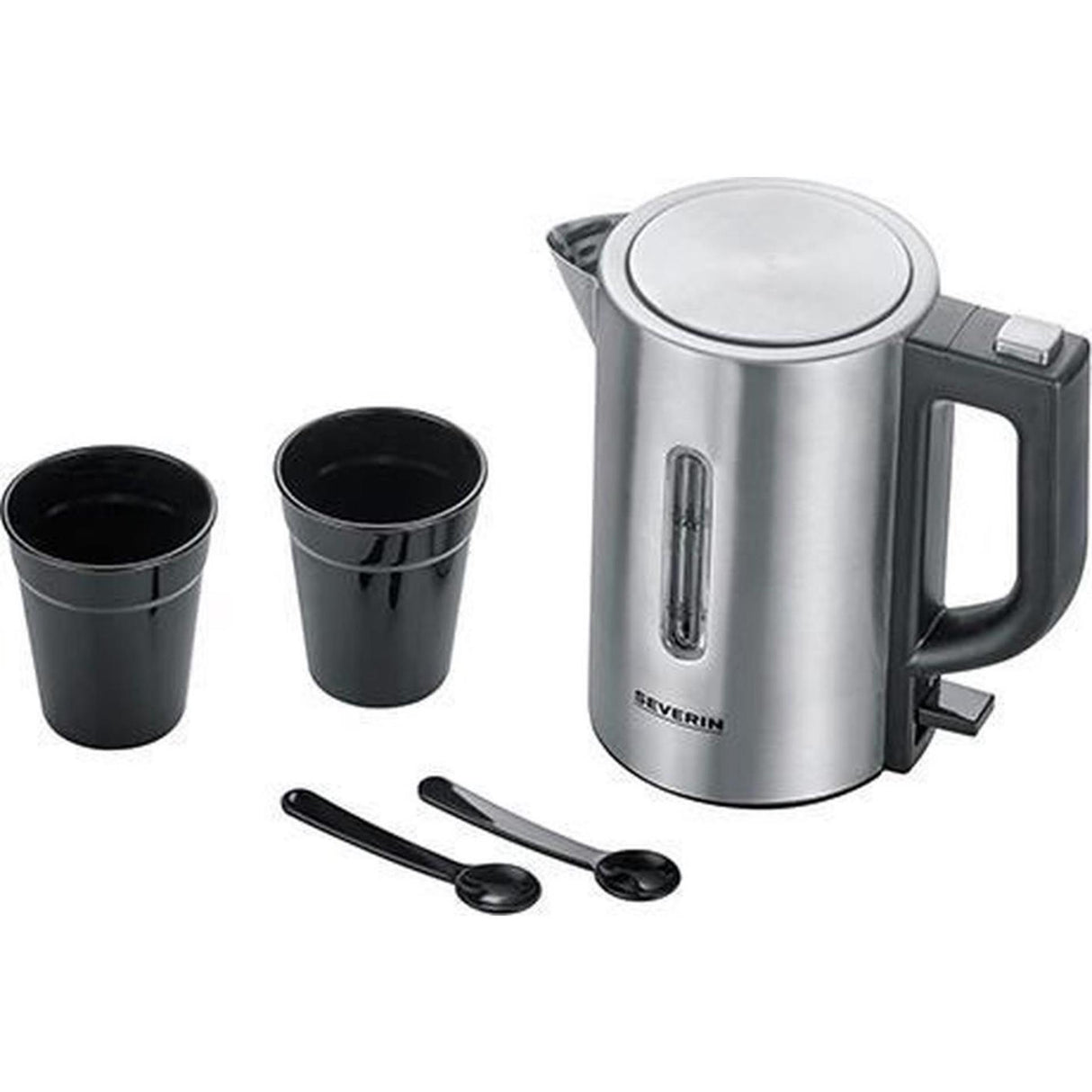 Severin waterkoker rvs 0,5l 1100w zilver zwart