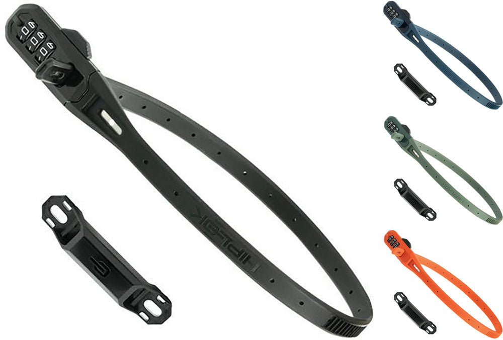 Hiplok z lok combo cable tie lock with steel core and combination lock