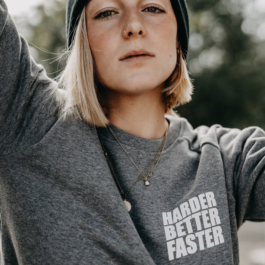 Zena sweater hbf mid heather grey m