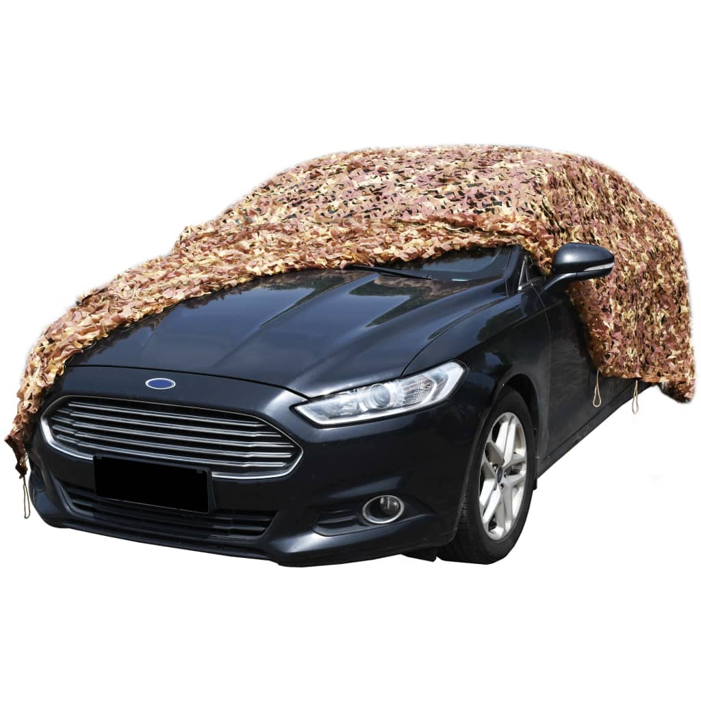 VidaXL Camouflagenet met opbergtas 2x6 m beige