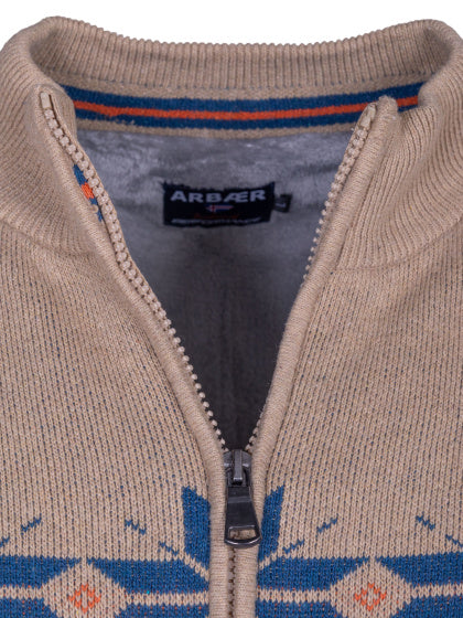 Arbaer Antonio Norwegian vest heren zandkleurig maat L