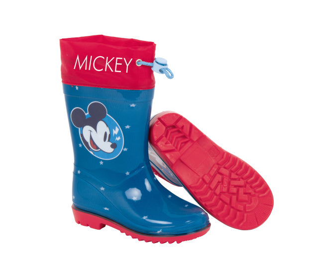 Arditex Regenlaarzen Mickey junior PVC donkerblauw rood maat 24
