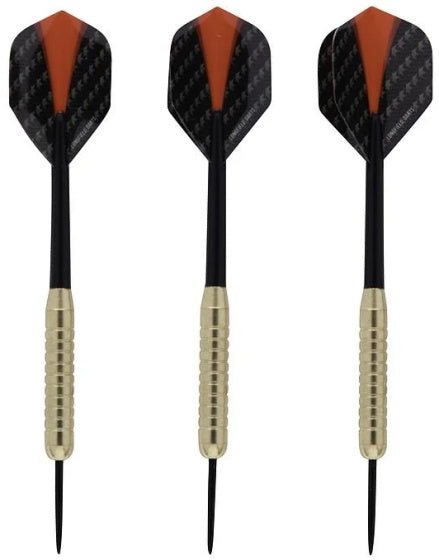 Longfield darts Steeltip Dartpijl Set 18 gram Zwart Donkerrood 3 stuks