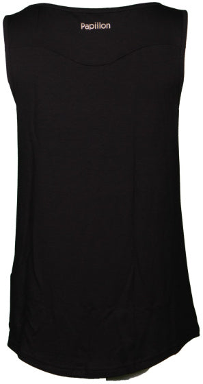 Papillon Singlet fitness shirt dames zwart maat L