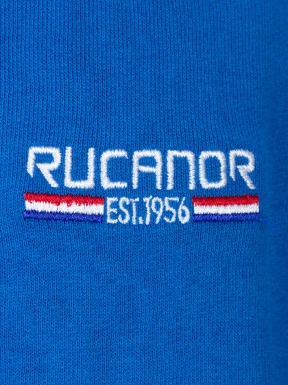 Rucanor Sydney sweatshirt hood unbrushed heren blauw maat M