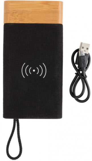 Xd xclusive Powerbank Bamboo X 5000 mAh bamboo zwart naturel