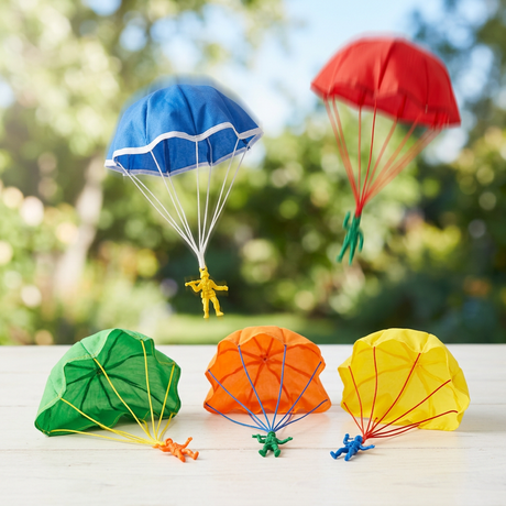 Speelgoedparachutes toy parachutes
