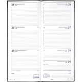 Brepols bureauagenda saturnus week 2025 lima zwart 13x21cm