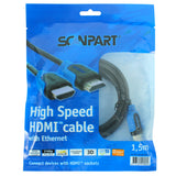 Scanpart hdmi kabel blauw 1,5m