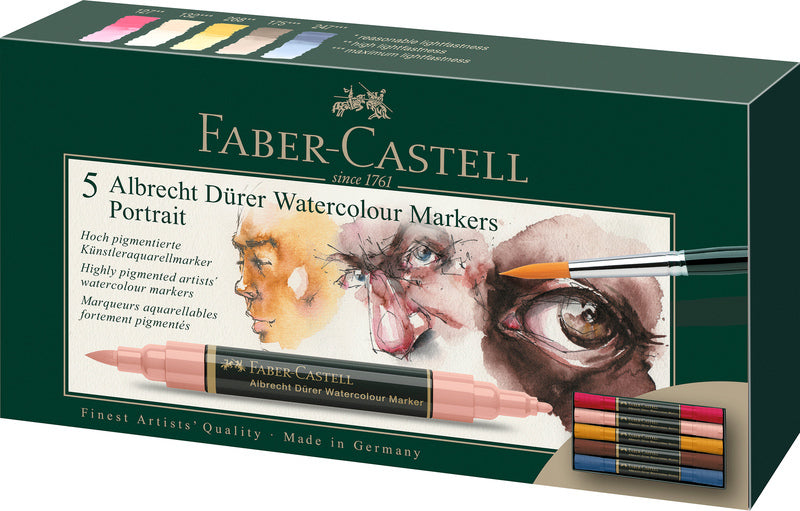 Faber castell faber castell fc-160307 wk25aquarel marker fc albrechtdürer 5 stuks portrait