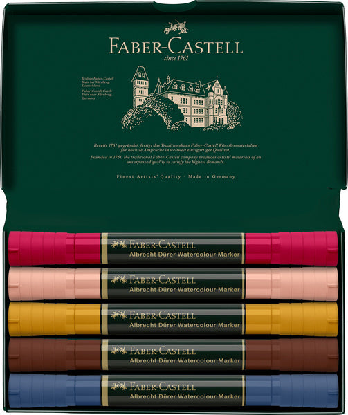 Faber castell faber castell fc-160307 wk25aquarel marker fc albrechtdürer 5 stuks portrait