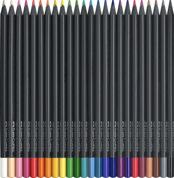 Faber castell faber castell fc-116424 kleurpotloden black edition in etui 24 stuks