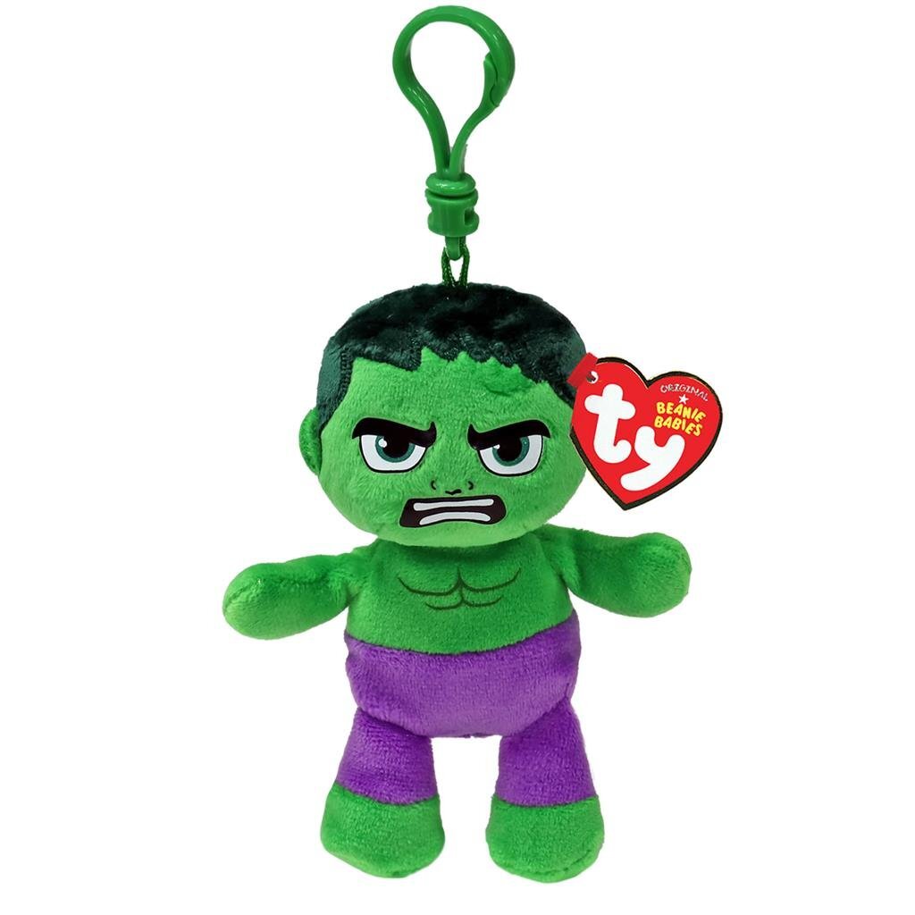 Ty beanie boo sleutelhanger - marvel hulk