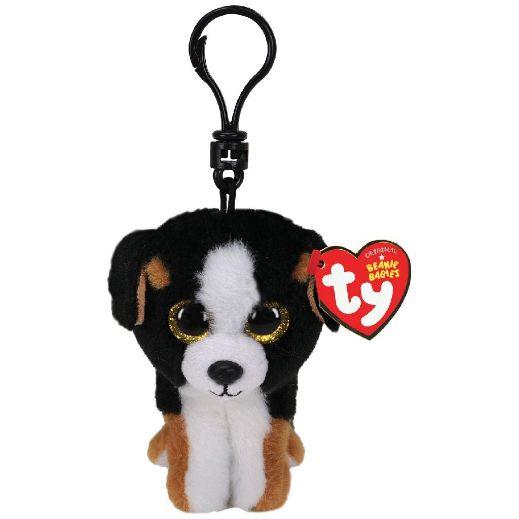 Ty beanie babies clip hondenknuffel roscoe 7 cm