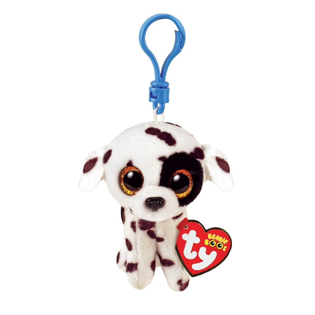 Ty beanie boo's clip luther dalmatian, 7cm