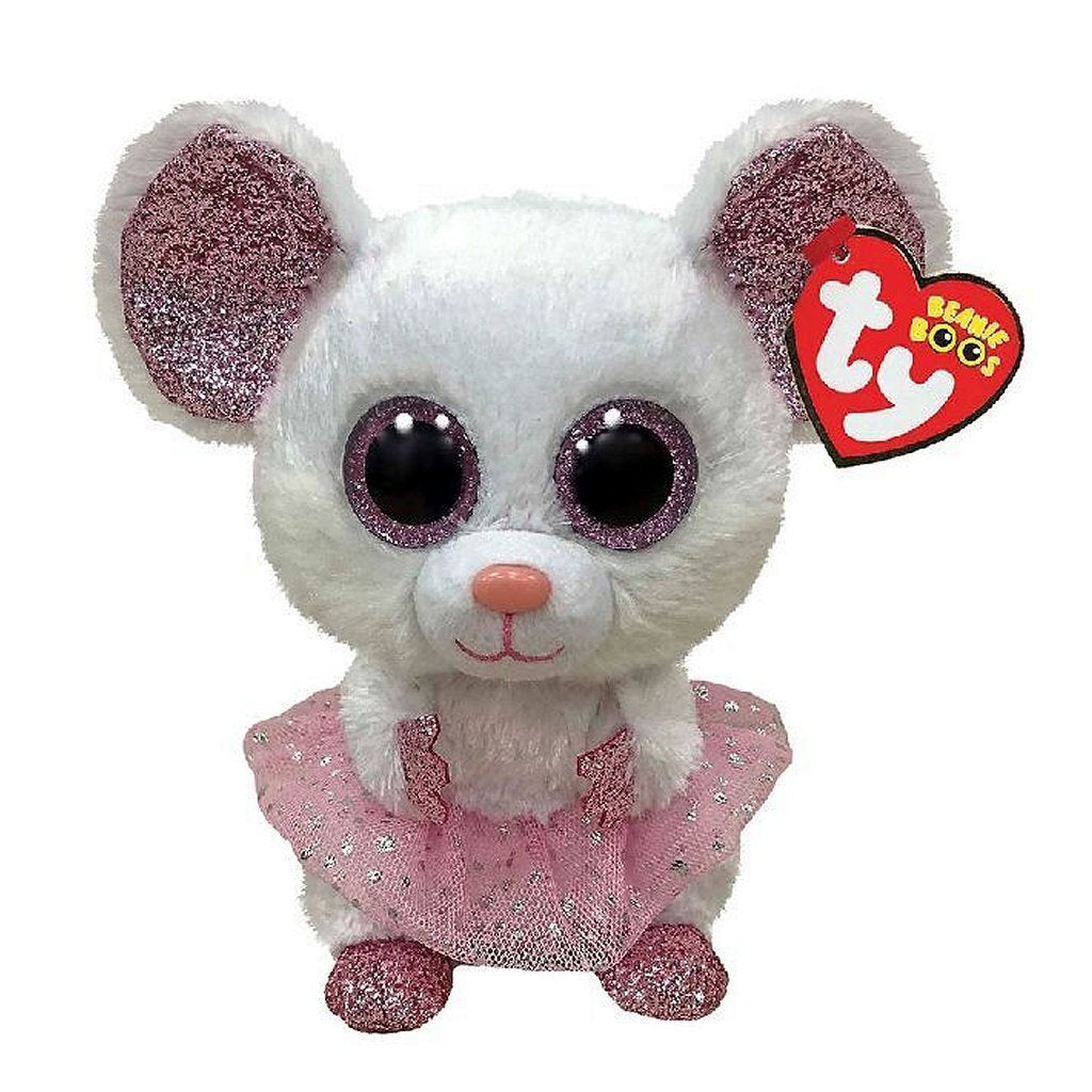 Ty beanie boos knuffel muis nina 15 cm